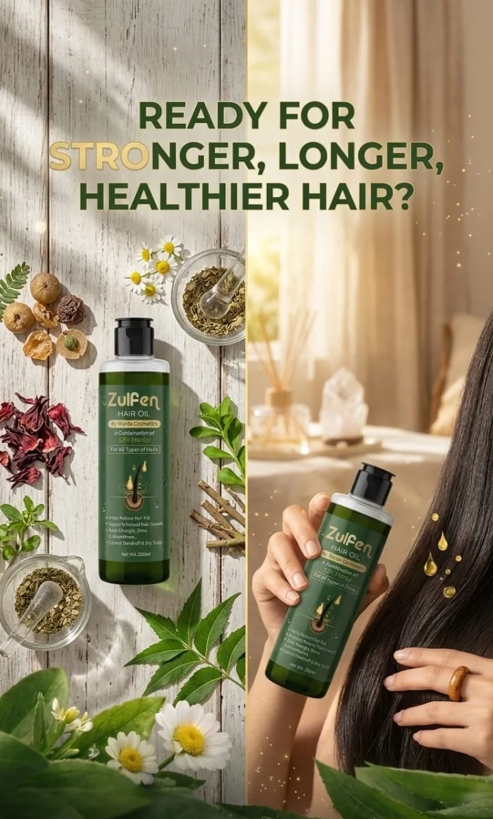 Zulfen Herbal Hair Oil - Product & Use